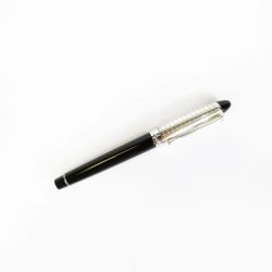 Aurora - stylo plume - Ipsilon argent - Noir Argent - Pointe 14KT Moyenne