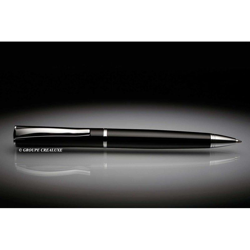 MONTEVERDE - Stylo bille - Impressa - Noir Chrome