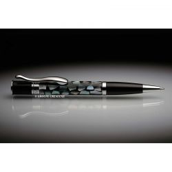 MONTEVERDE - Stylo bille - Mini Jewelria - coquillage - Noir