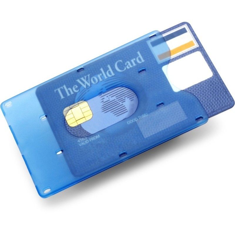 Porte-cartes de crédit Bleu