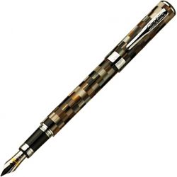 CONKLIN - Stylo plume - Stylograph Mosaic - Marron/Blanc