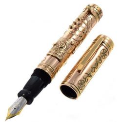 Marlen - Stylo plume 18Kt F- Cadran solaire - Deluxe - Série limitée